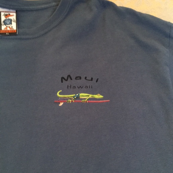 The Duck Company blue Maui Hawaii gecko tee - Picture 4 of 8